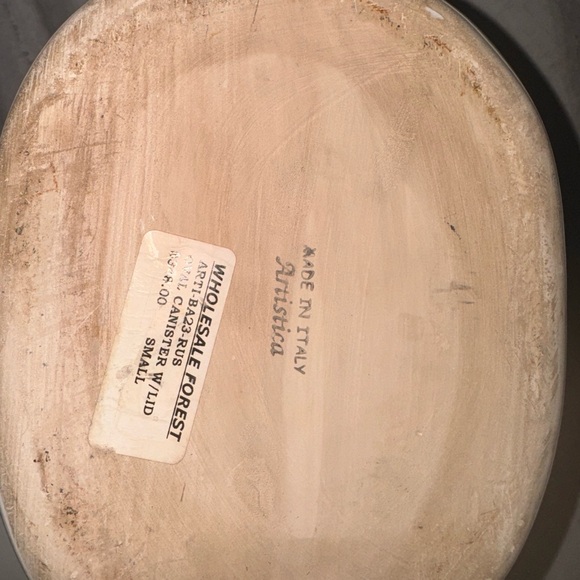 Artistica Deruta Biscotti Canister Hand Painted Italy - Picture 5 of 5